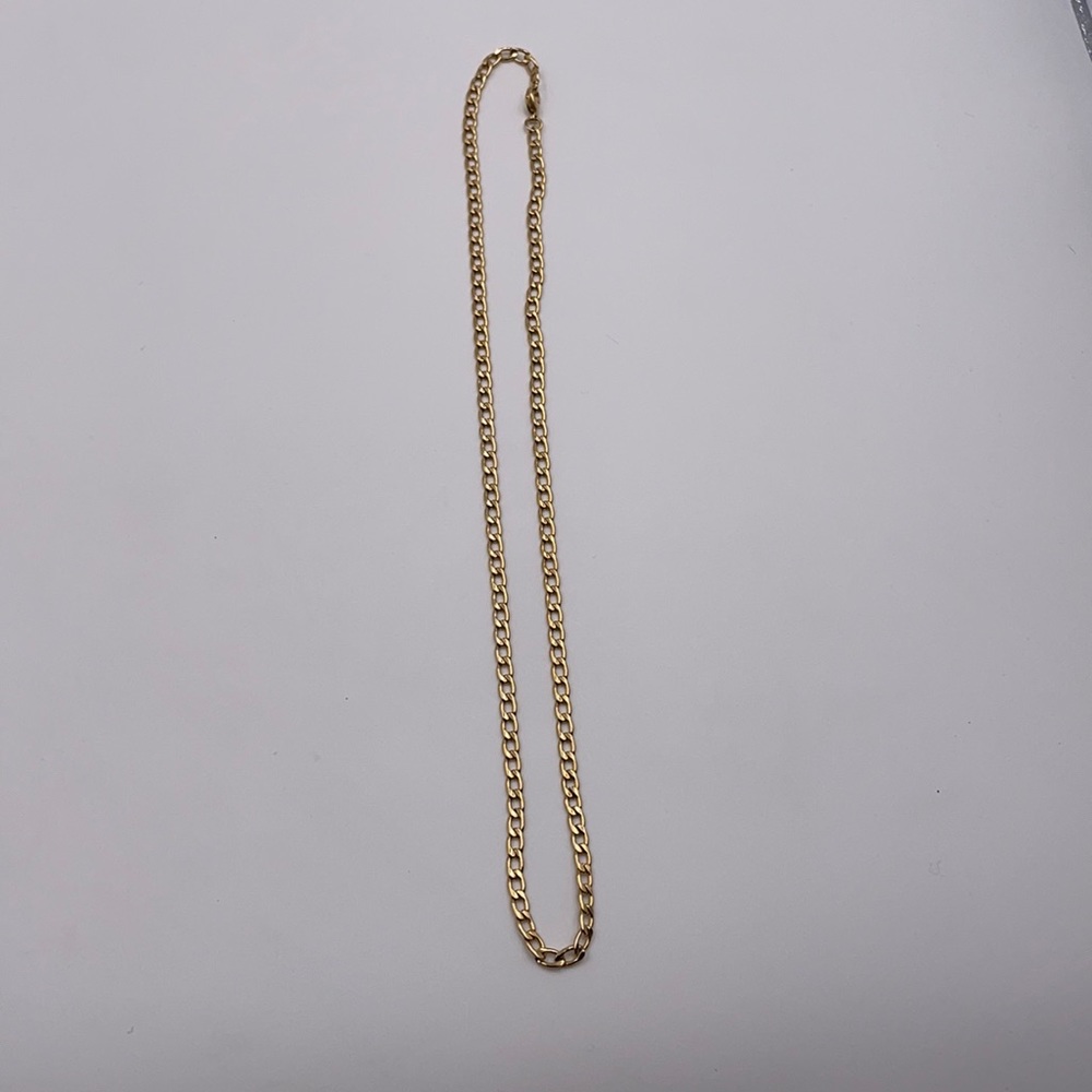 Stainless steel gold men necklace